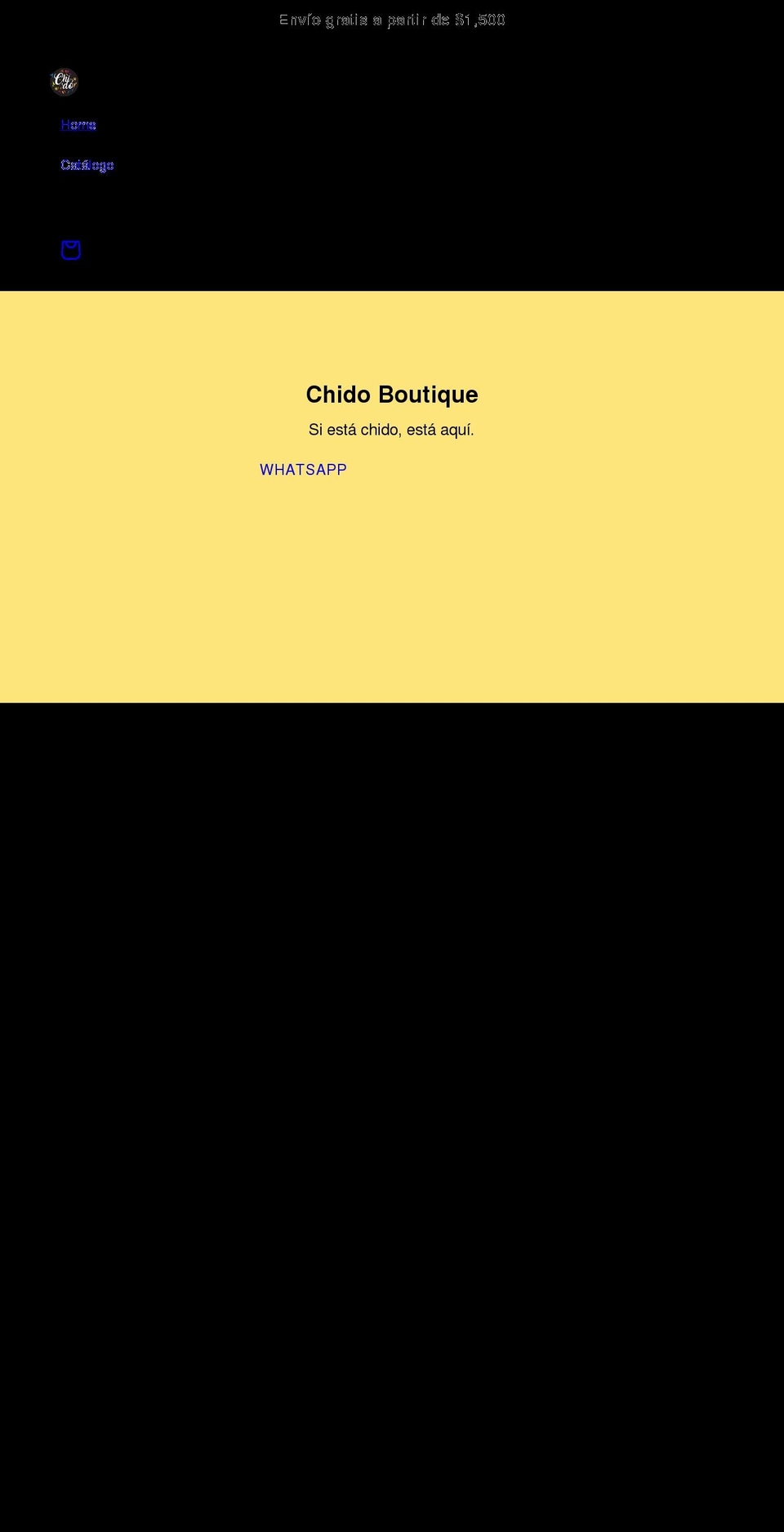 chidoboutique.com shopify website screenshot