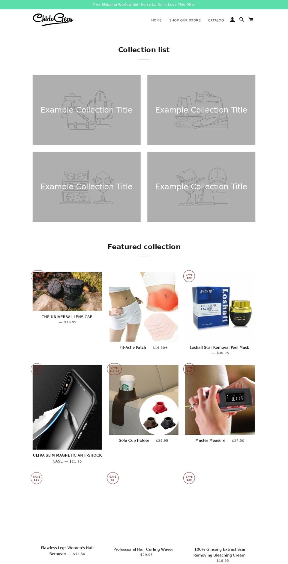 chidogear.com — Shopify storefront screenshot