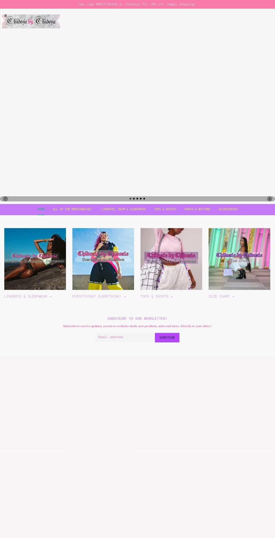 chidoziebychidozie.online shopify website screenshot