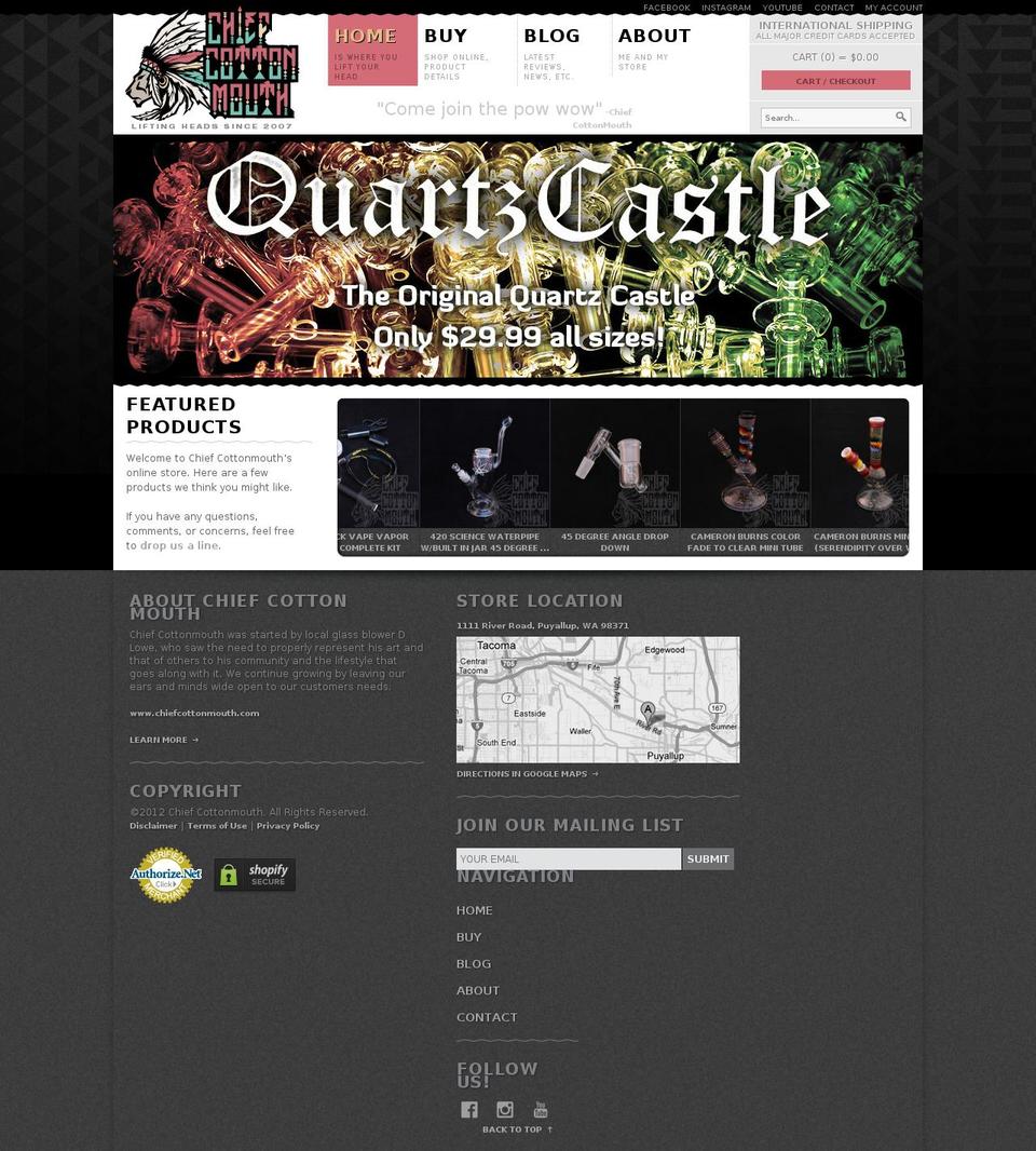 shopify-template Shopify theme site example chiefcottonmouth.com