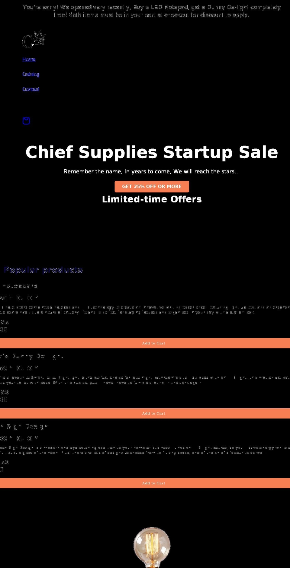 chiefsupplies.com shopify website screenshot