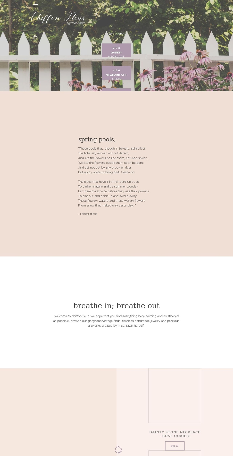 chiffonfleurstore.com — Shopify storefront screenshot
