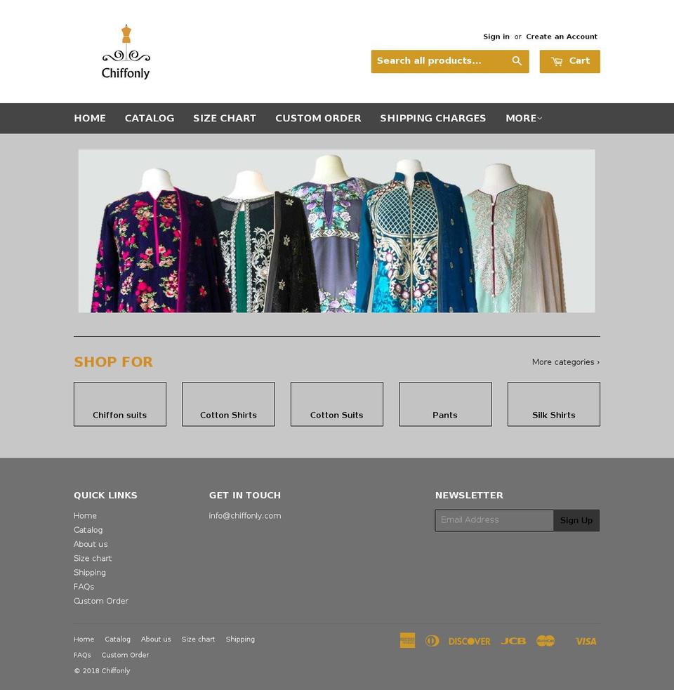 chiffonly.com — Shopify storefront screenshot