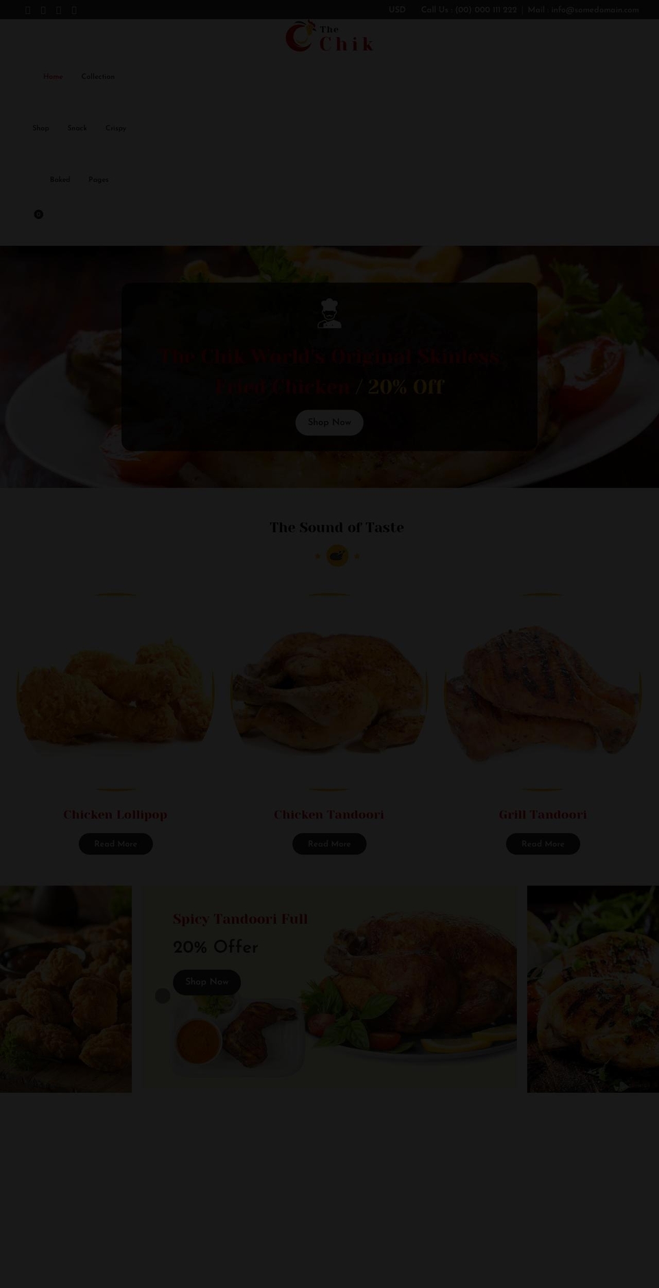 chik-demo.myshopify.com shopify website screenshot