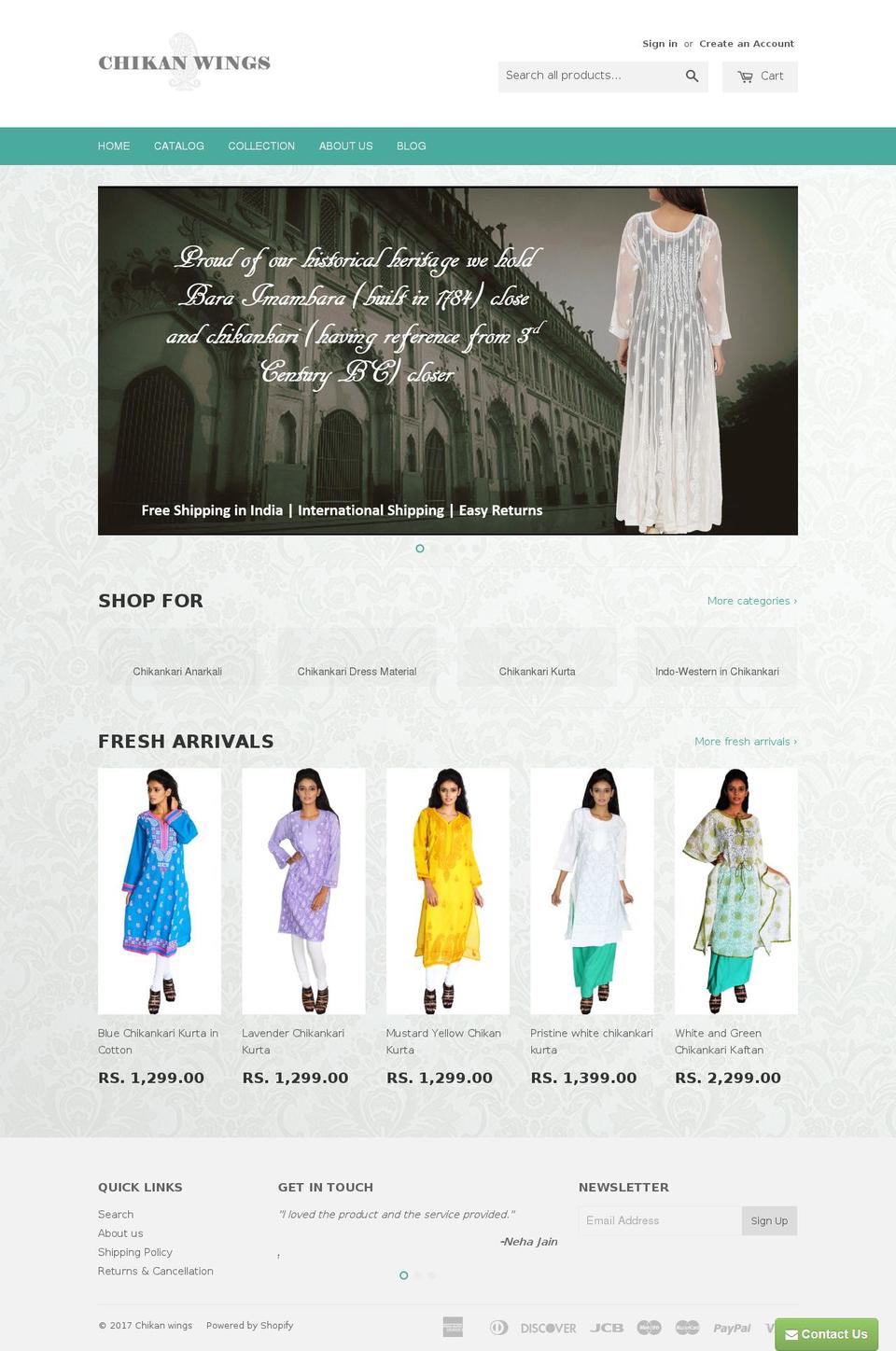 chikanwings.com shopify website screenshot