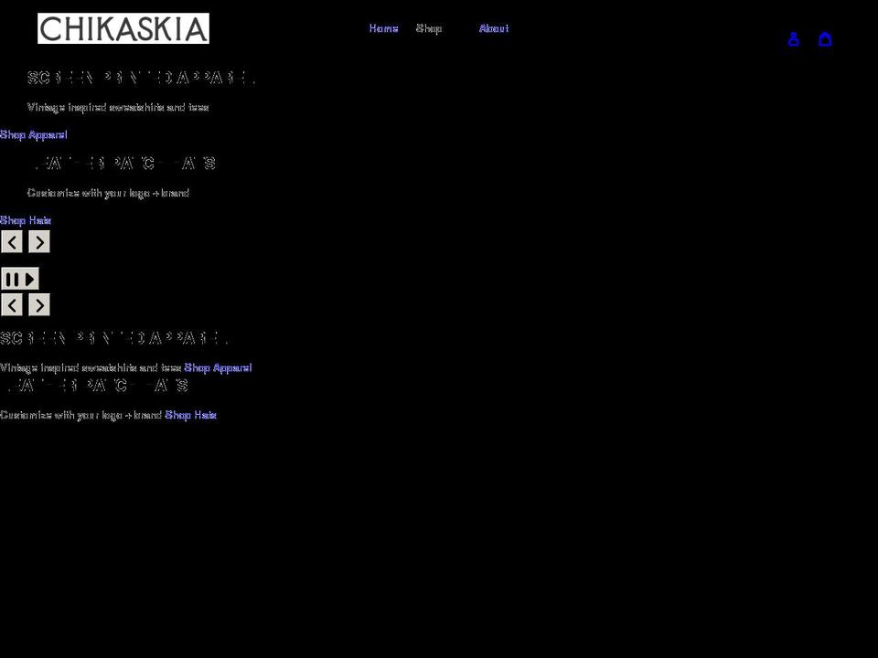 chikaskia.com shopify website screenshot