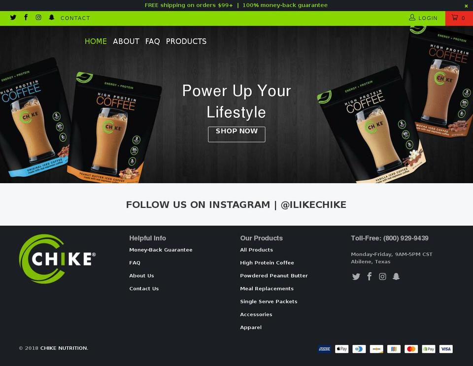 chike.us shopify website screenshot