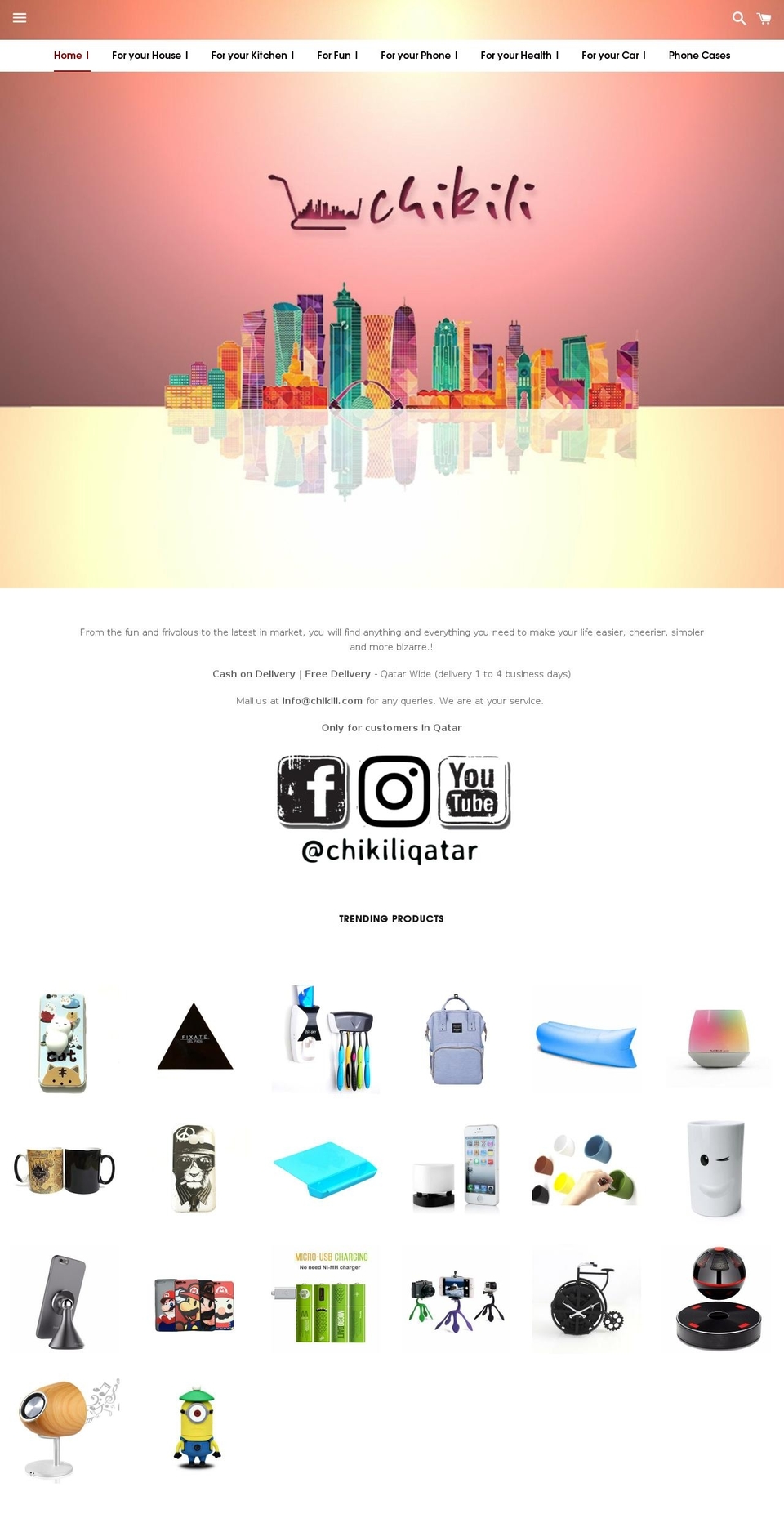 chikili.com — Shopify storefront screenshot