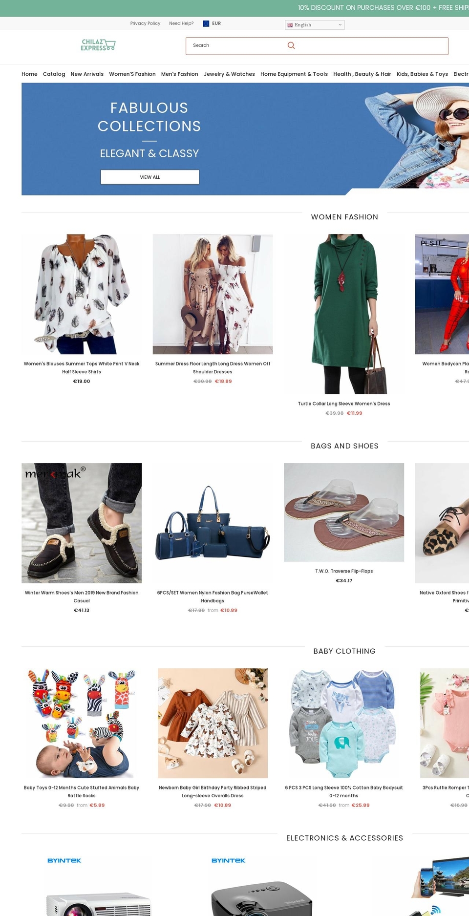 chilazexpress.com shopify website screenshot