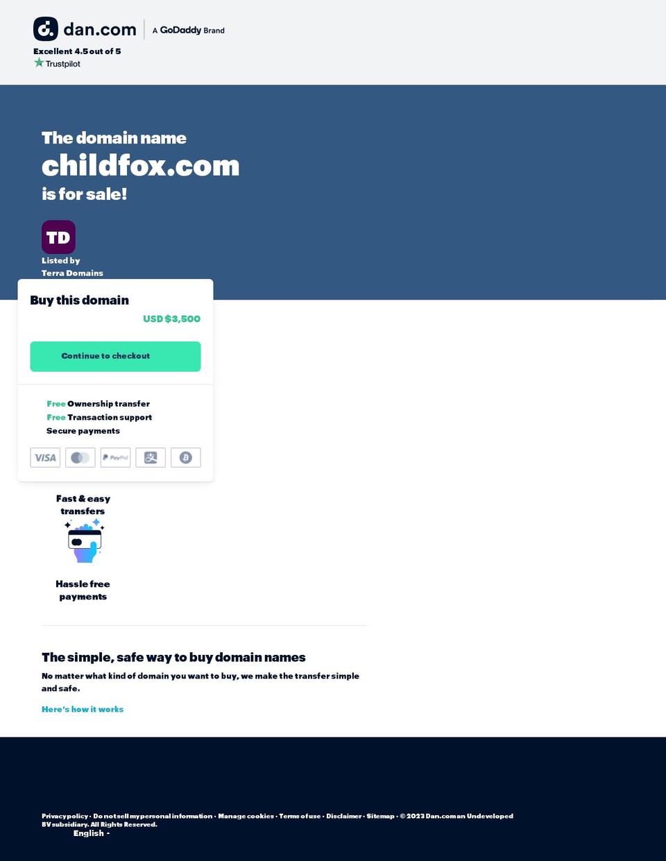 childfox.com — Shopify storefront screenshot