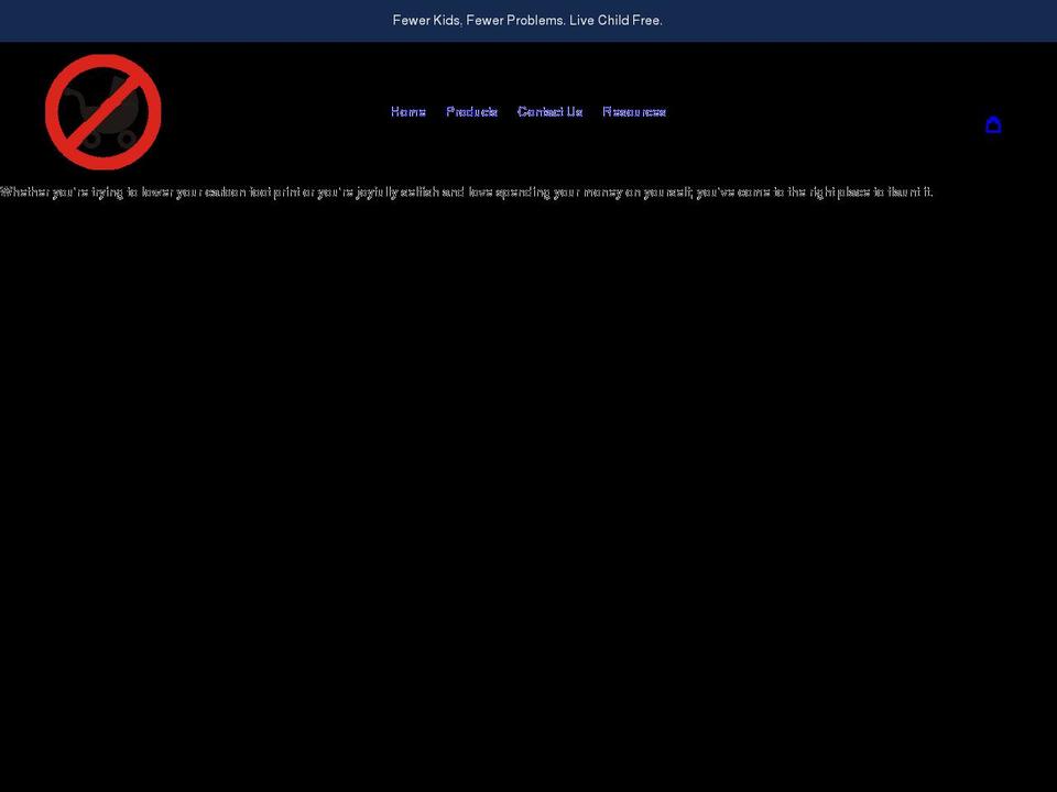 childfreeshirts.com — Shopify storefront screenshot