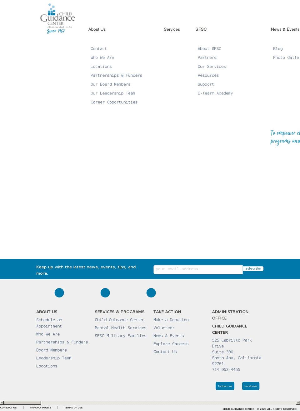 childguidancecenteroc.net shopify website screenshot