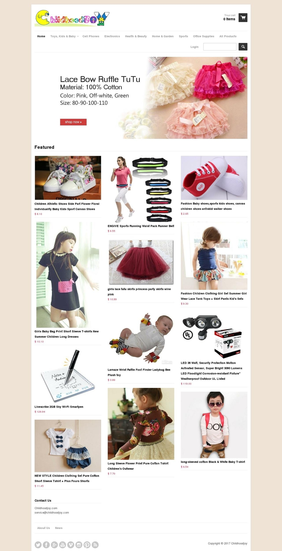 childhoodjoy.com shopify website screenshot