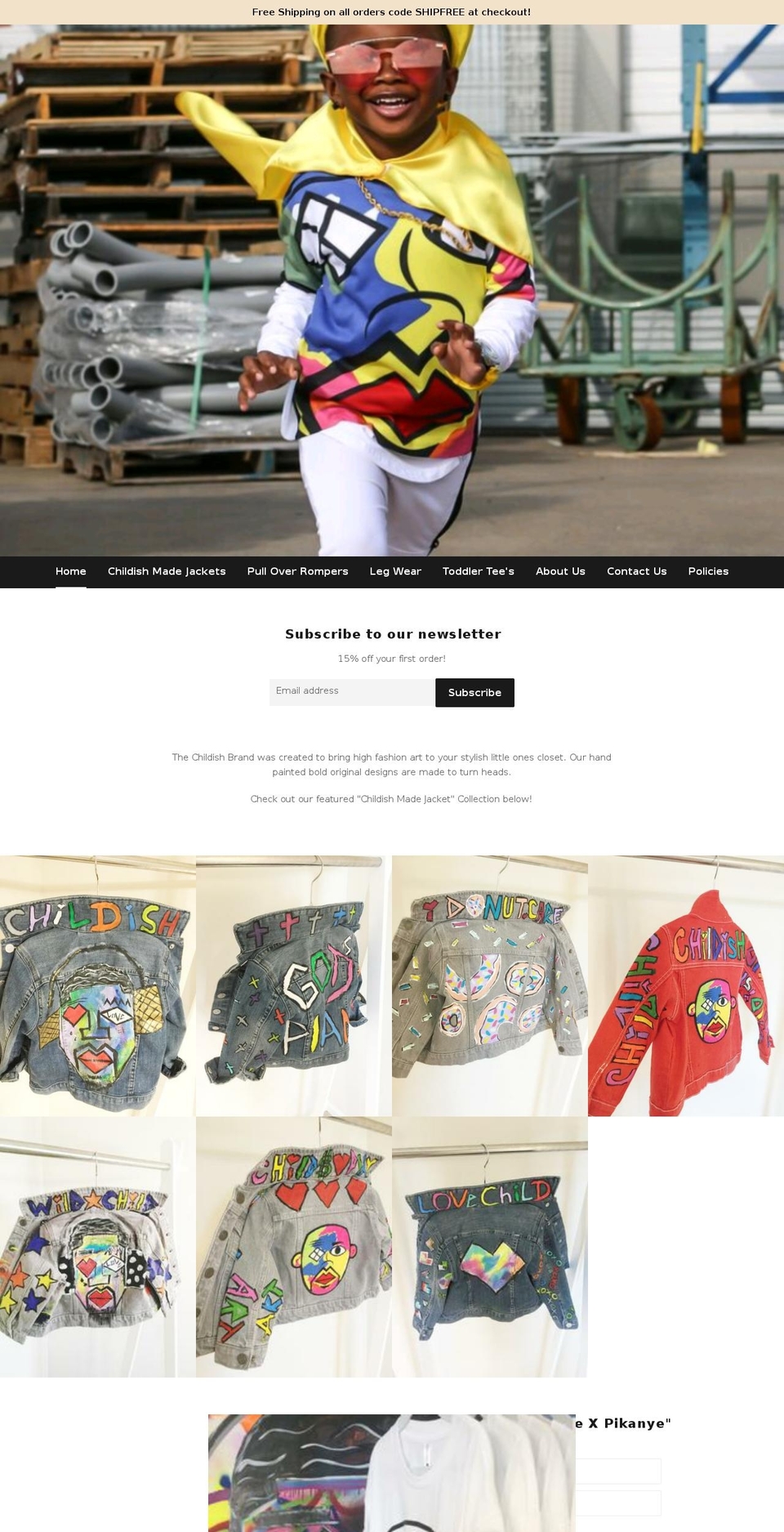 childish.boutique shopify website screenshot