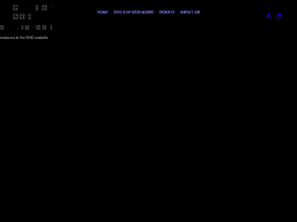 childofgodus.com shopify website screenshot