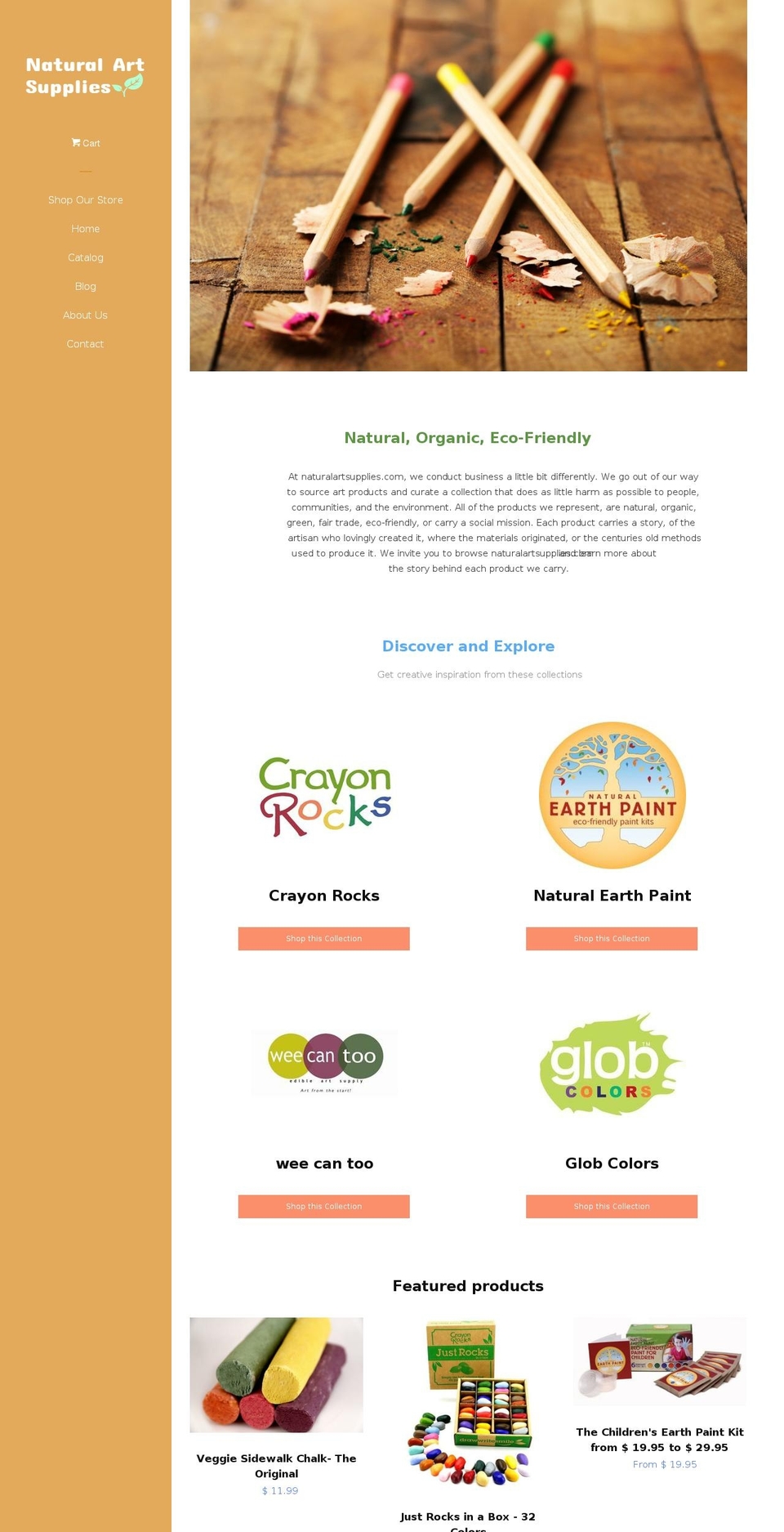 childrensartproducts.com shopify website screenshot