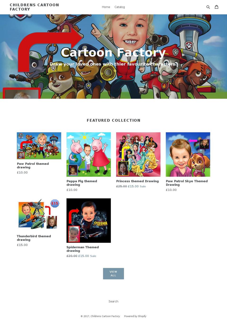 childrensbedroomart.com shopify website screenshot