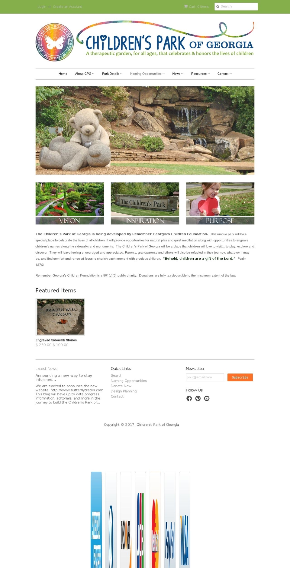 childrensparkofgeorgia.com shopify website screenshot