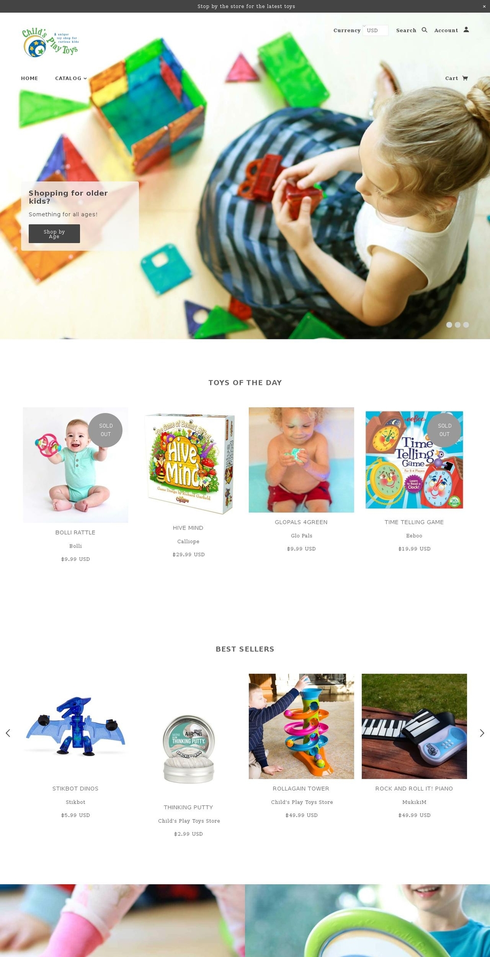 childsplaytoyssf.com shopify website screenshot