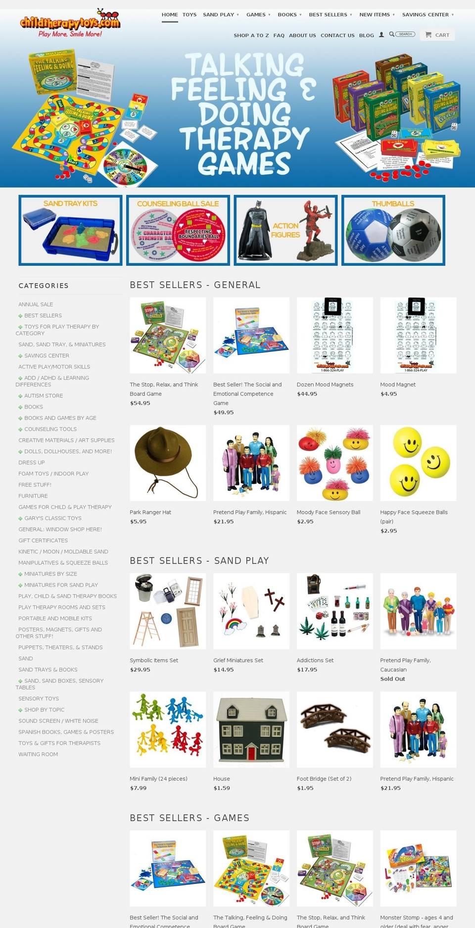 empire Shopify theme site example childtherapytoys.com