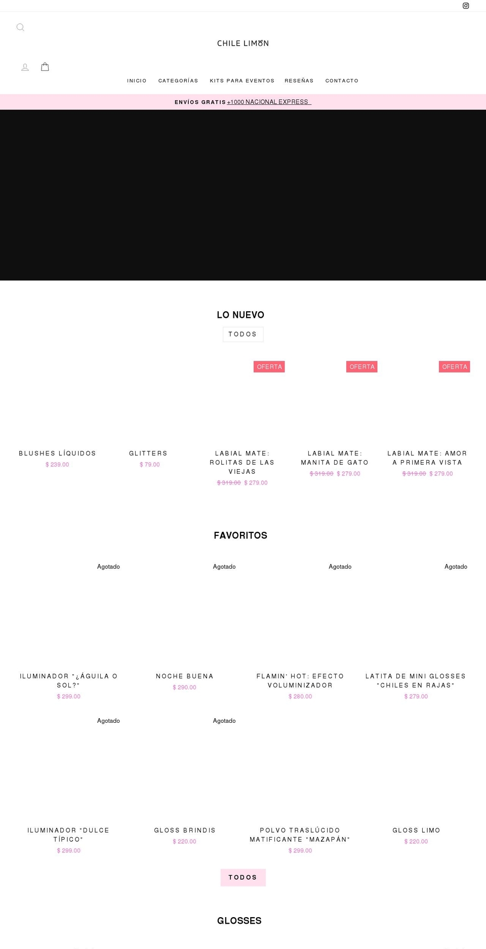 chilelimonmx.com shopify website screenshot