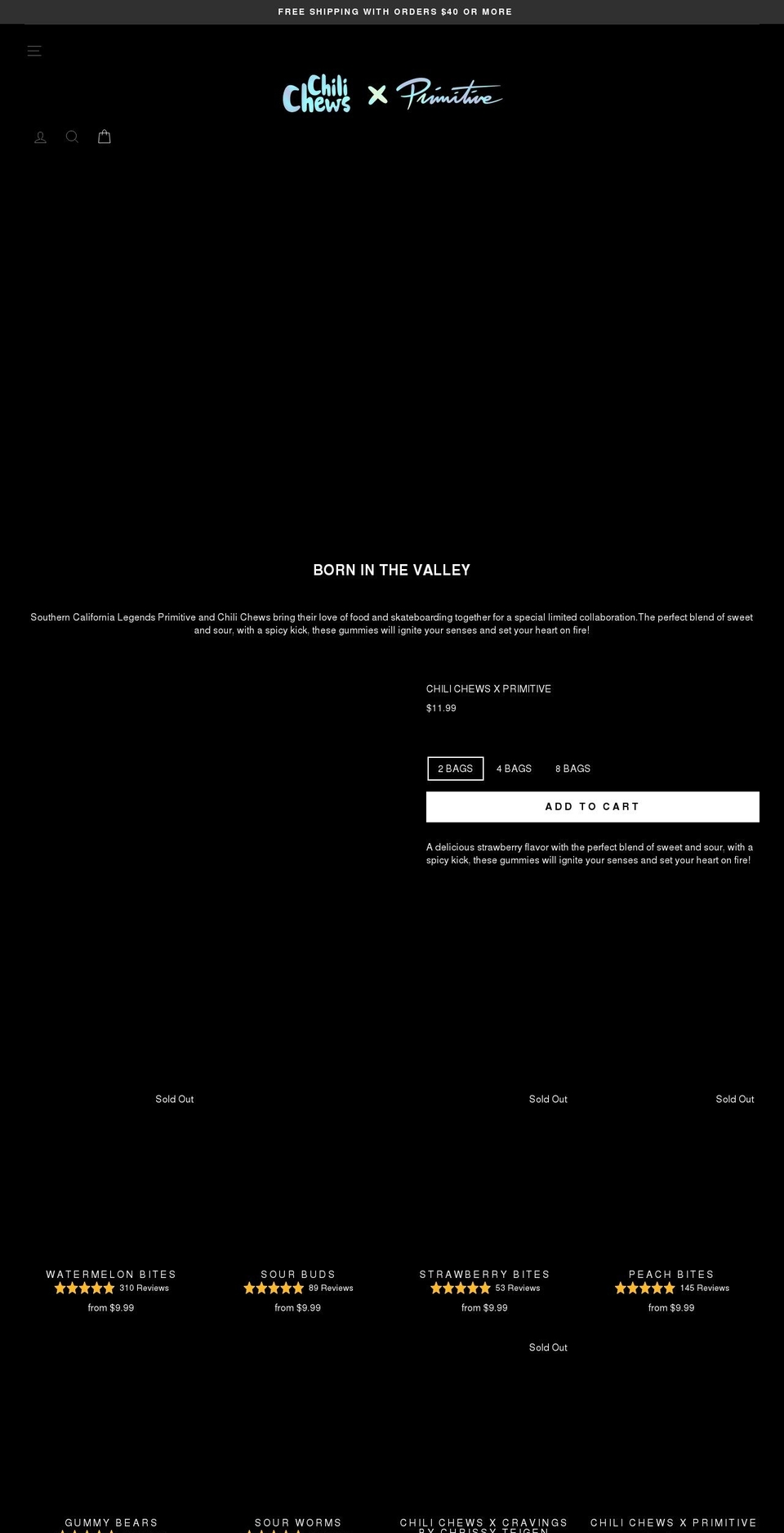 chilichews.com shopify website screenshot