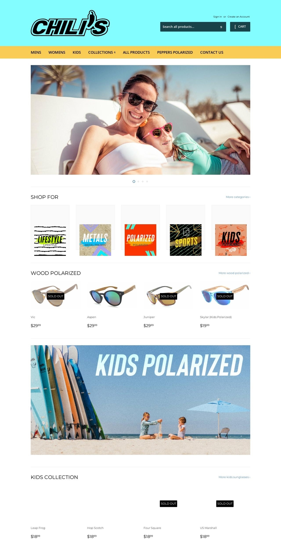 chiliseyewear.com — Shopify storefront screenshot