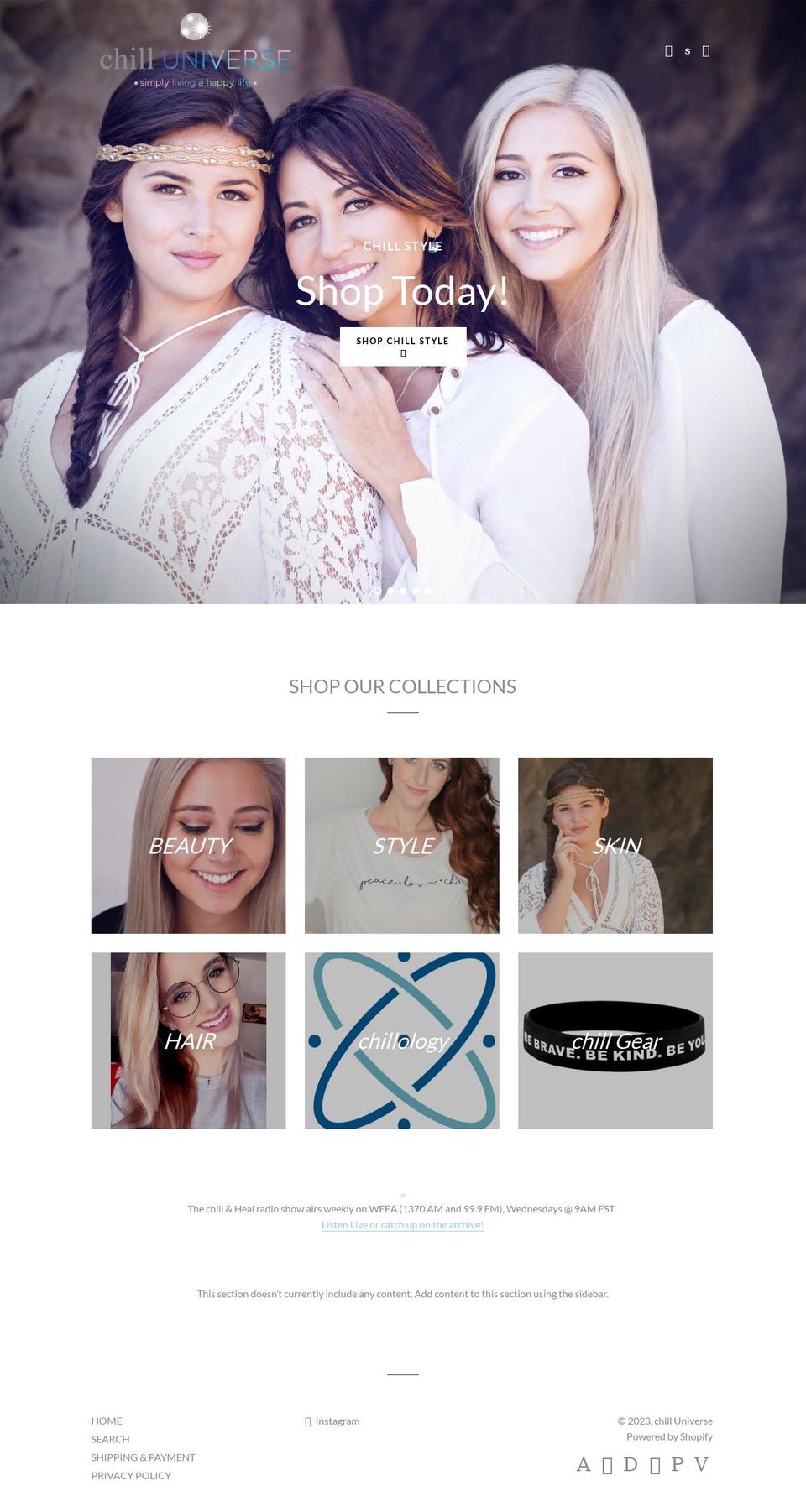 chill-couture.com — Shopify storefront screenshot