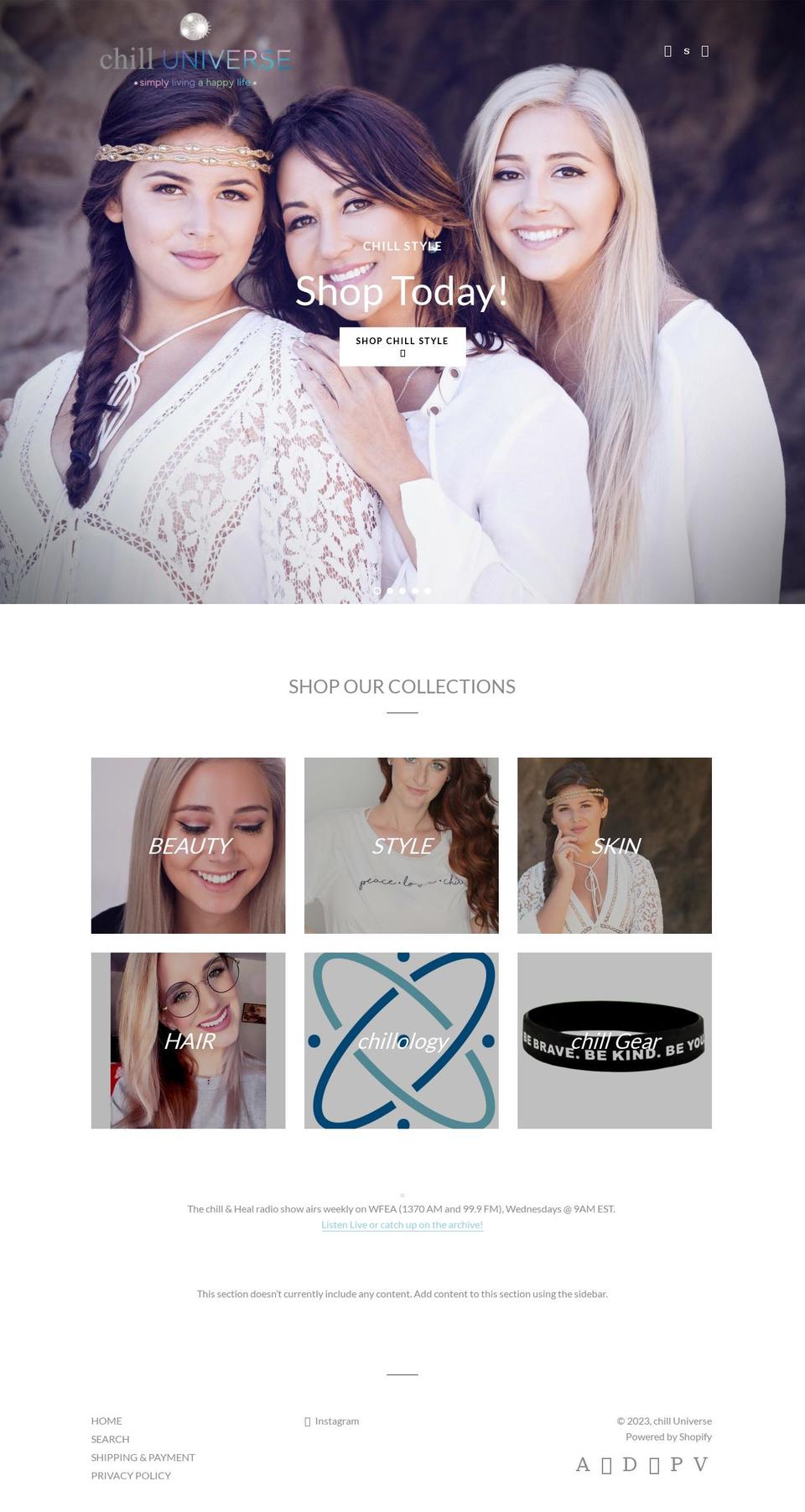 chill-ology.com — Shopify storefront screenshot