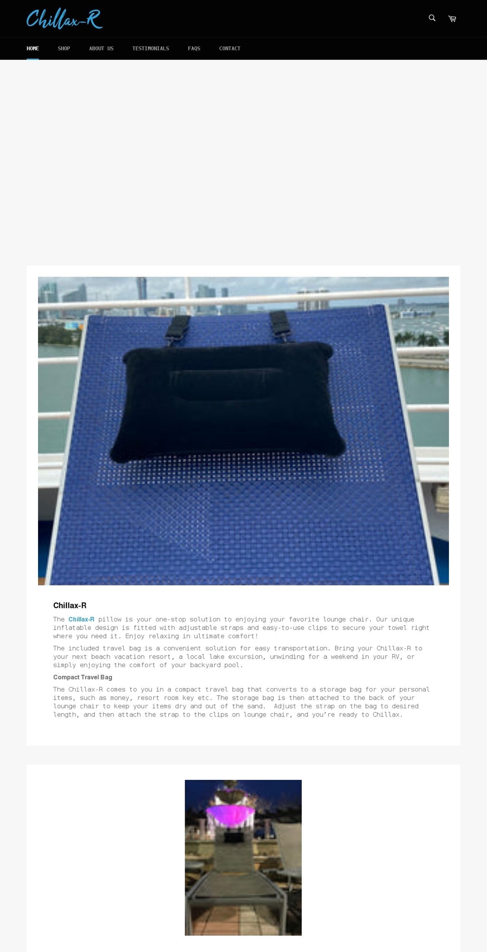 chillax-r.com shopify website screenshot