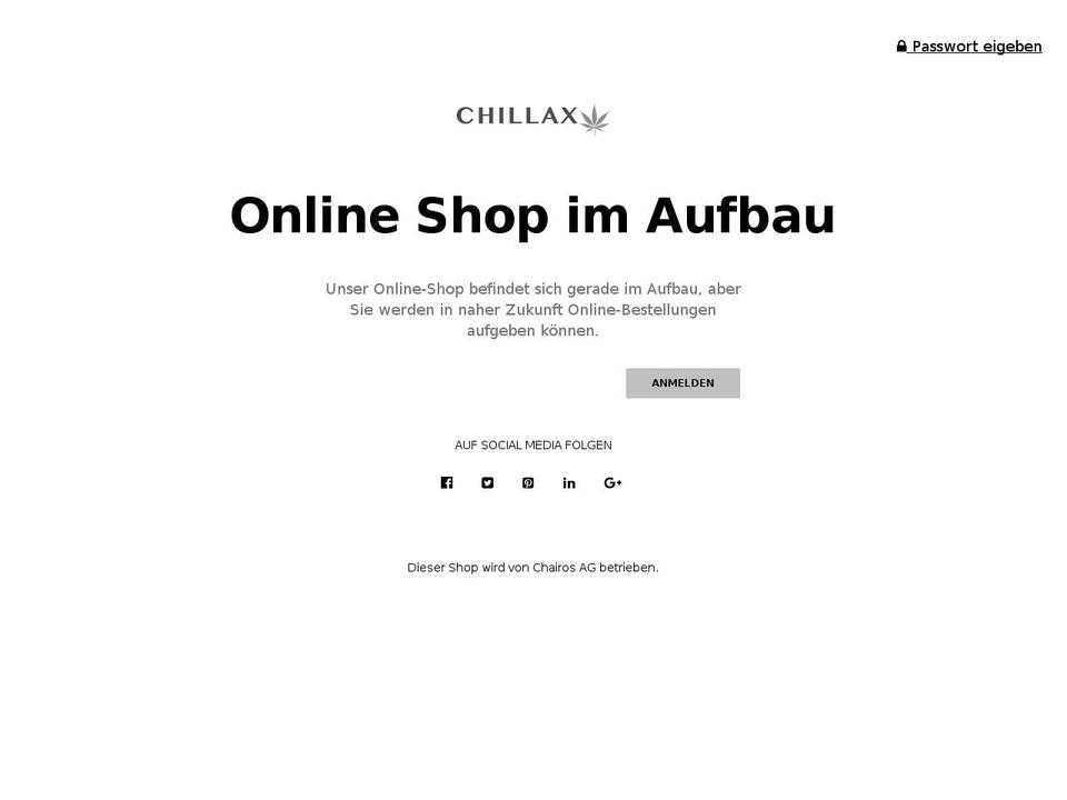 chillax.de shopify website screenshot