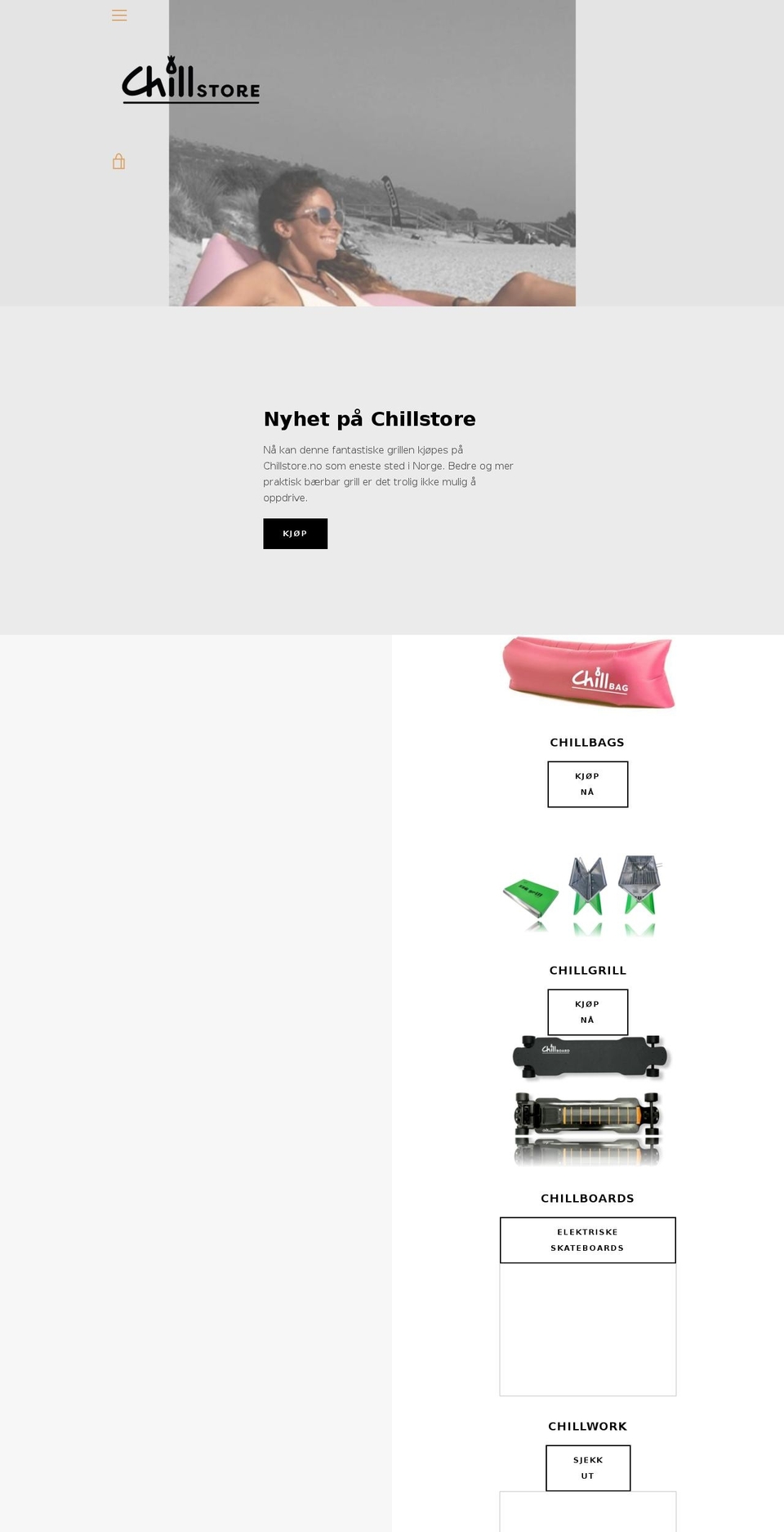 chillbag.com — Shopify storefront screenshot