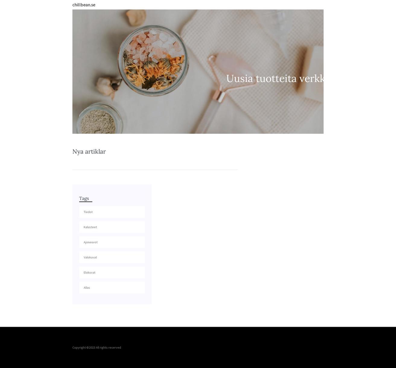 chillbean.se shopify website screenshot