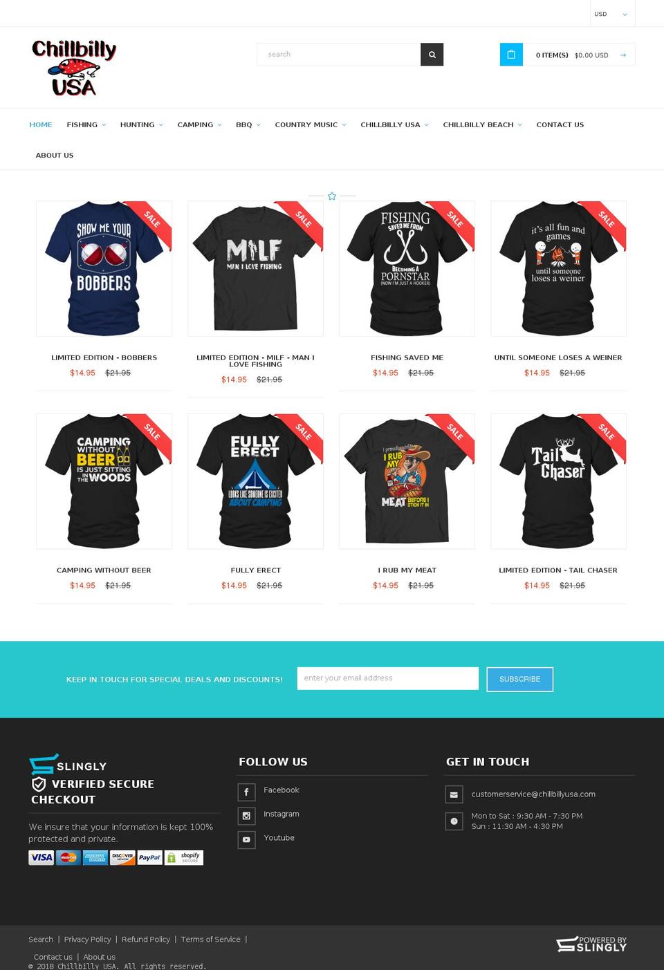 slingly-theme-v- Shopify theme site example chillbillyusa.com