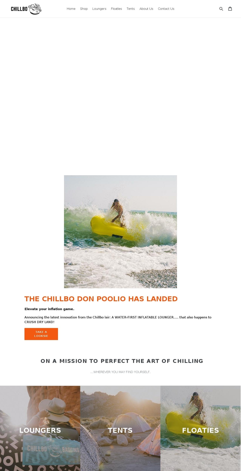 chillbo.com shopify website screenshot