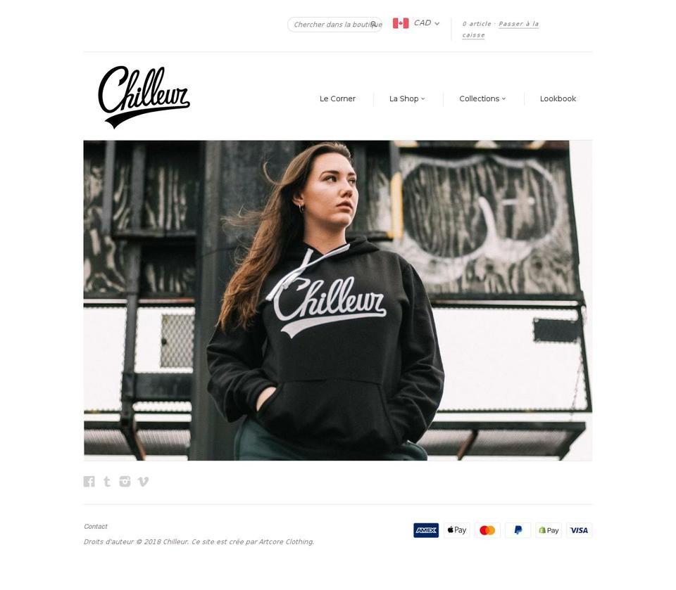chilleur.com — Shopify storefront screenshot