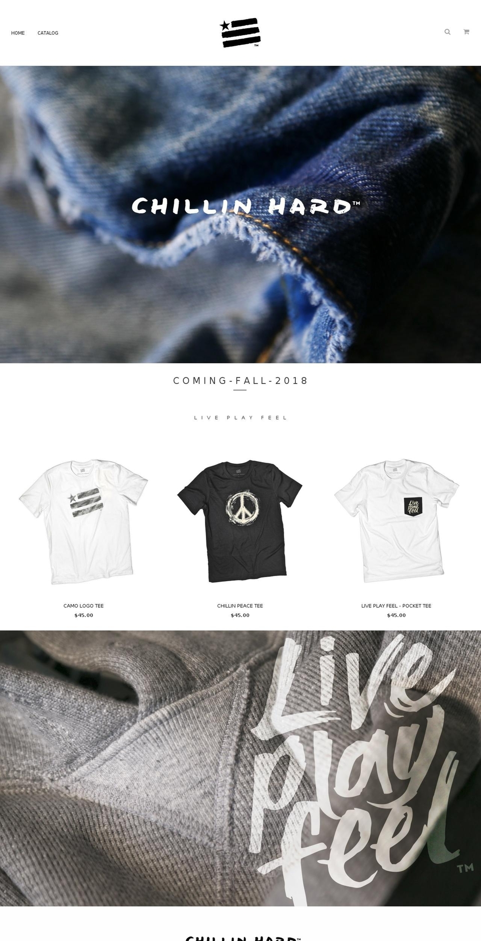 chillinhardofficial.com — Shopify storefront screenshot