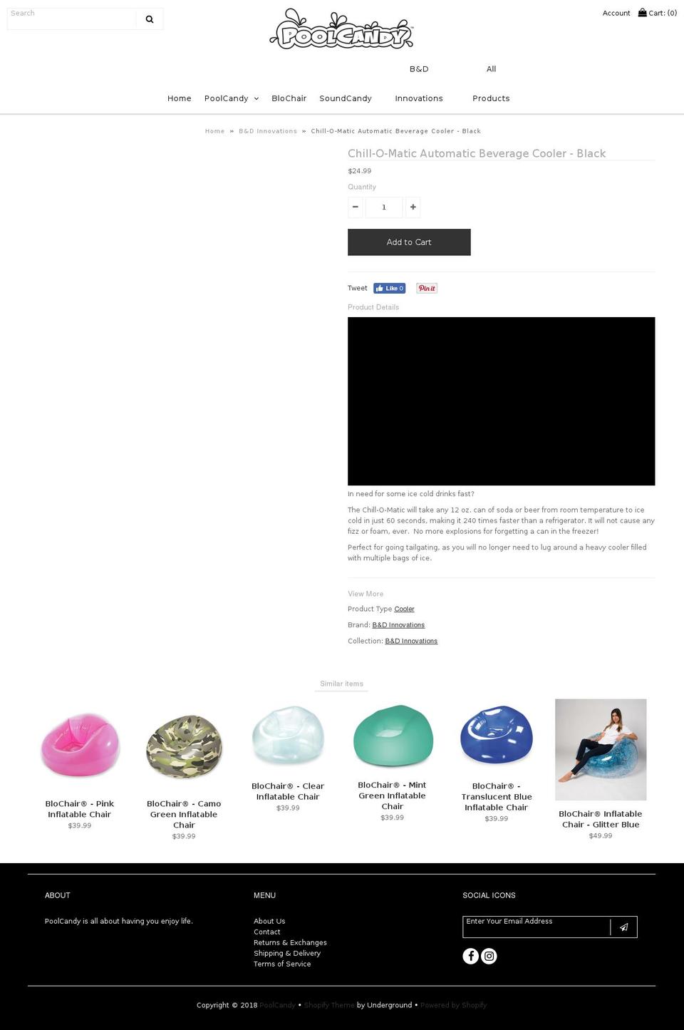 chillomatic.com — Shopify storefront screenshot