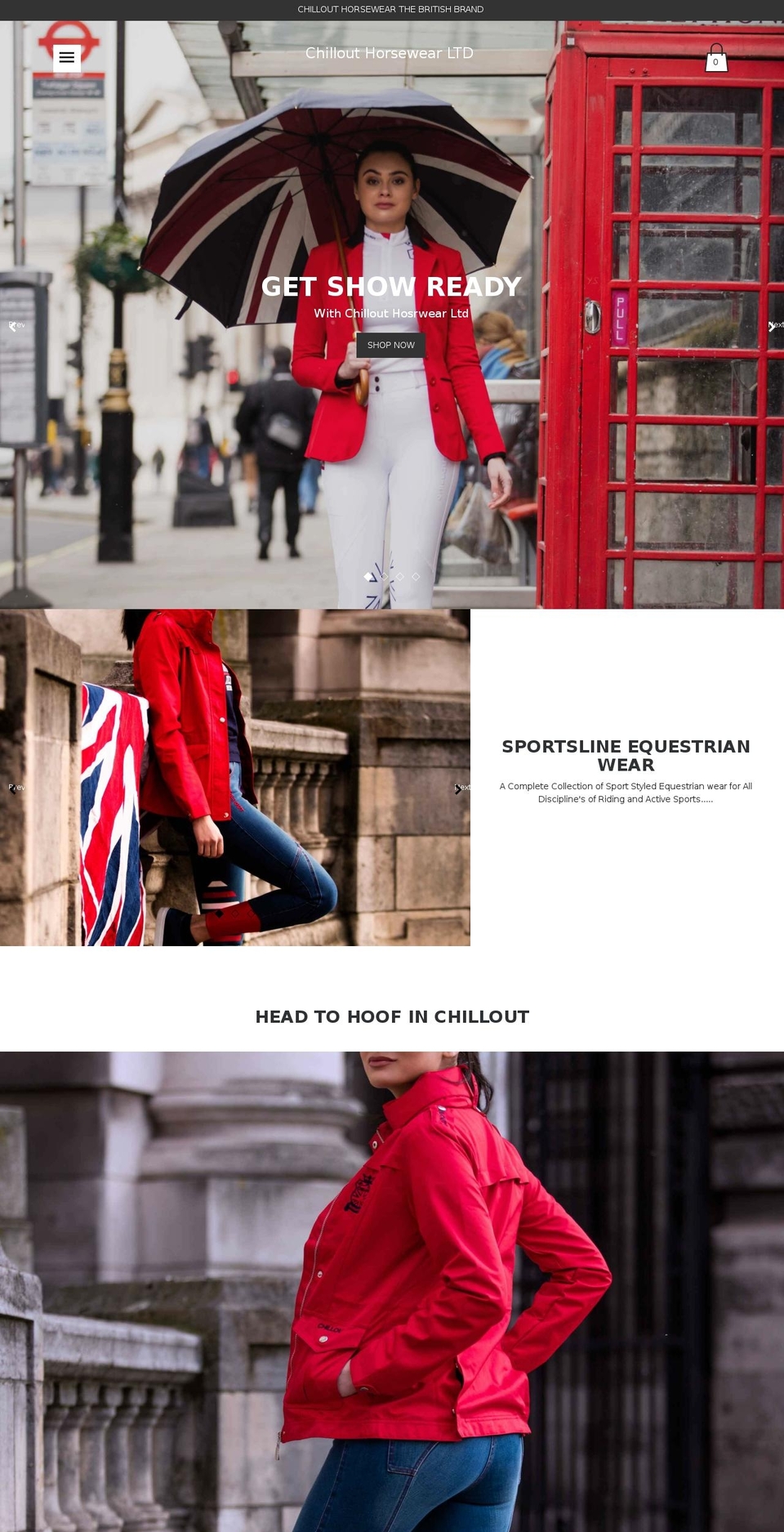 chillouthorsewear.com shopify website screenshot
