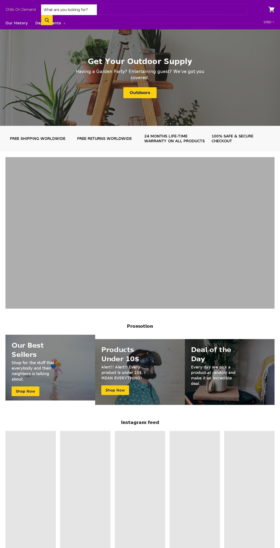 chillsondemand.com — Shopify storefront screenshot