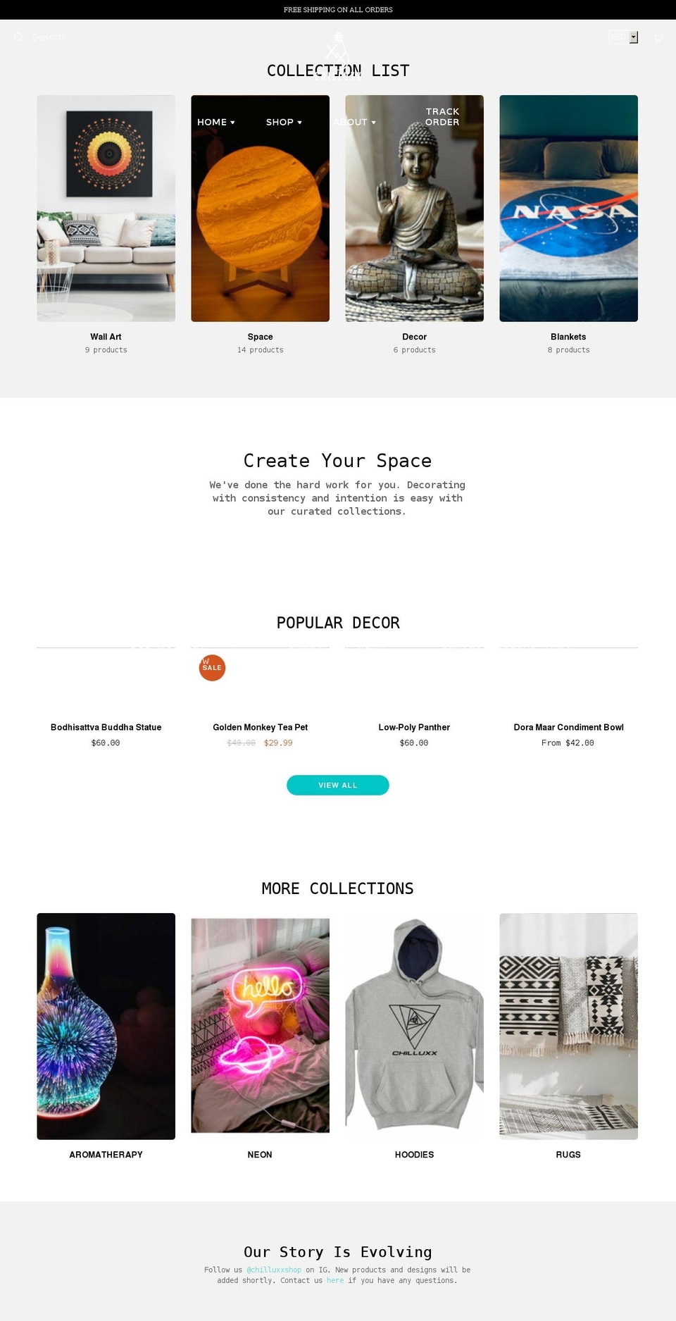 chilluxx.com shopify website screenshot