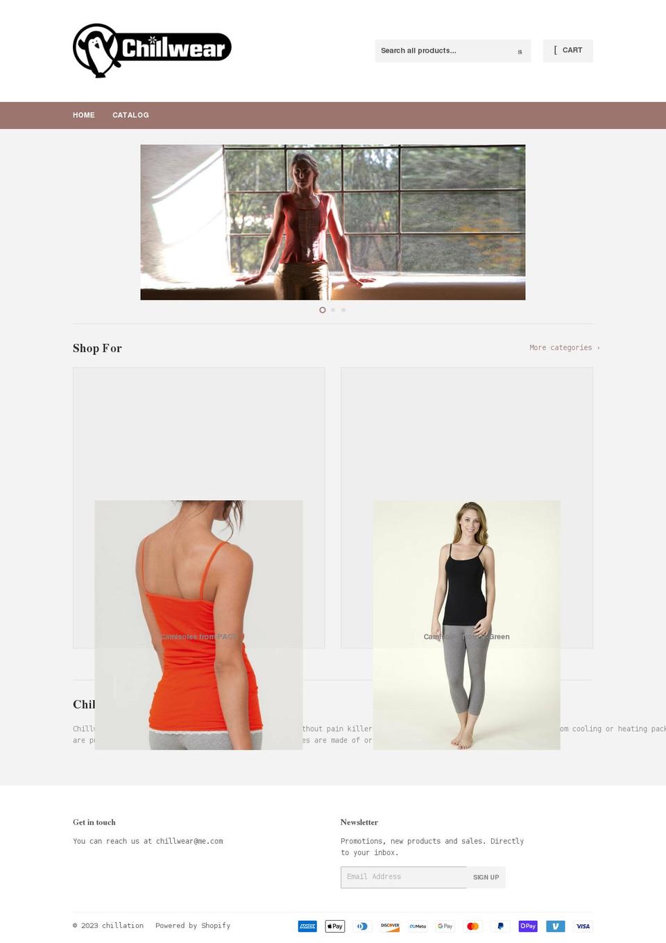 chillwear.com shopify website screenshot