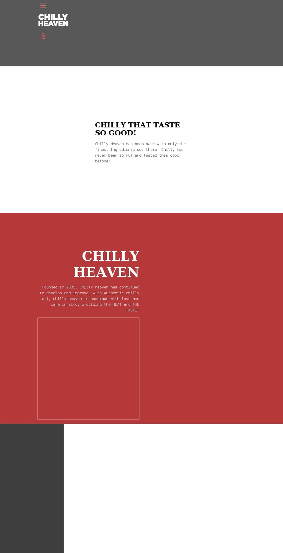 chillyheaven.com shopify website screenshot