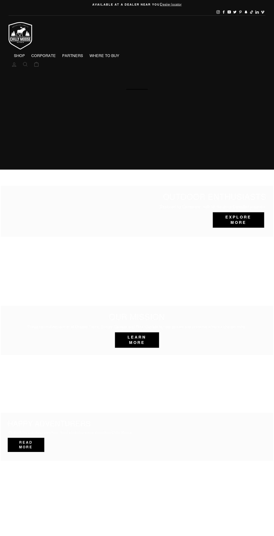 chillymoose.ca shopify website screenshot