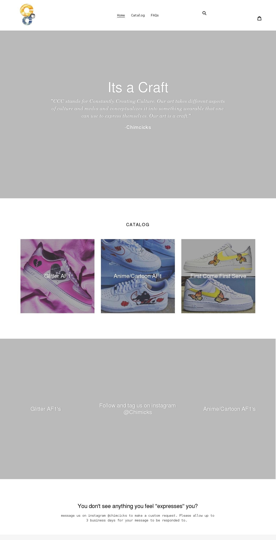 chimcicks-ccc.com shopify website screenshot