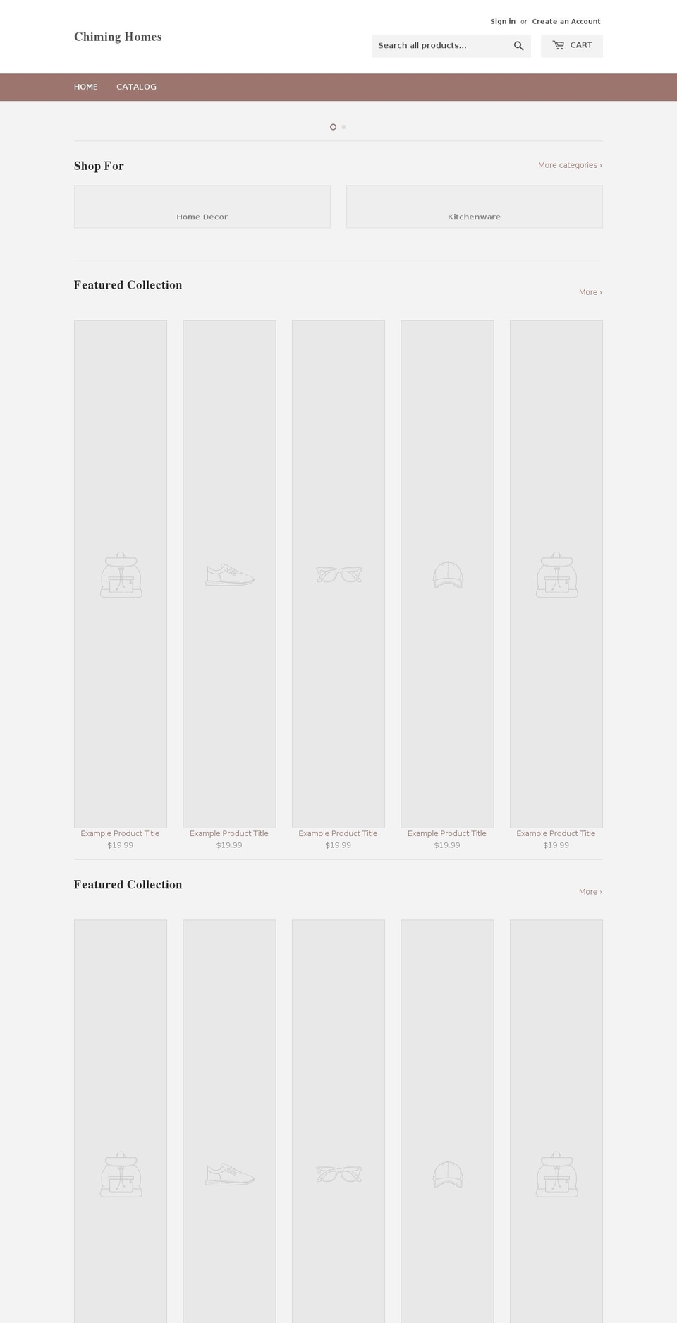 chiminghomes.com — Shopify storefront screenshot