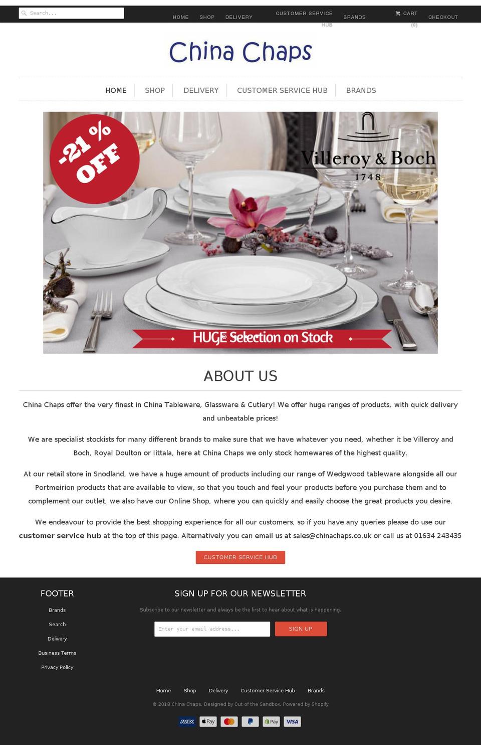 chinachaps.com — Shopify storefront screenshot