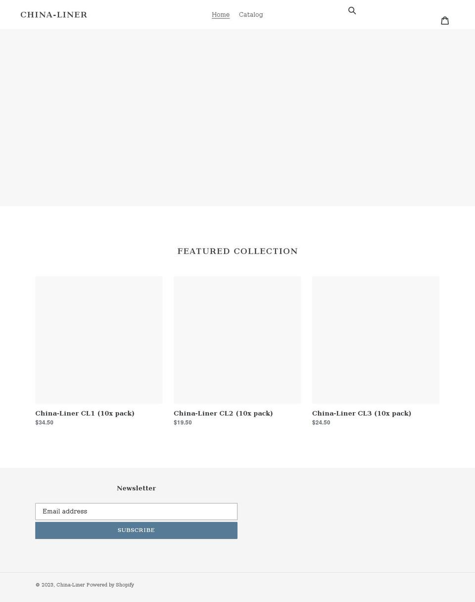 chinaliners.com shopify website screenshot