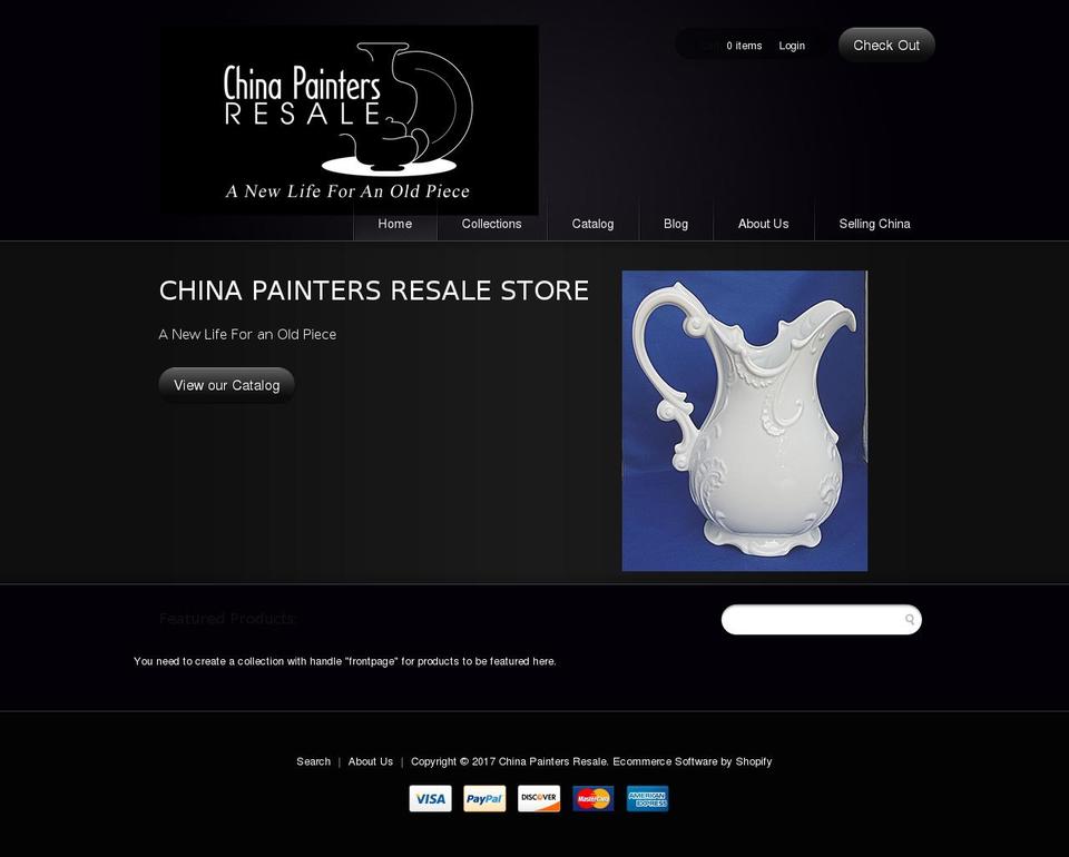 mono Shopify theme site example chinapaintersresale.com