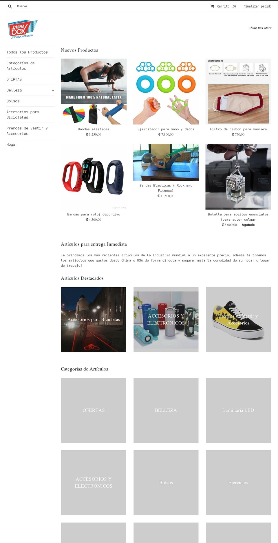 chinastorecr.com shopify website screenshot